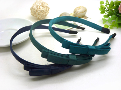 多层蝴蝶结头带 韩国缎带细款发箍头箍发卡