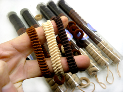 30支装韩版棉质毛巾发圈高弹性不伤发皮筋 