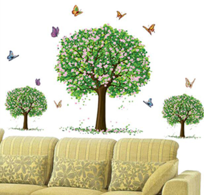 特大号客厅电视背景墙贴纸卧室浪漫温馨装饰贴画