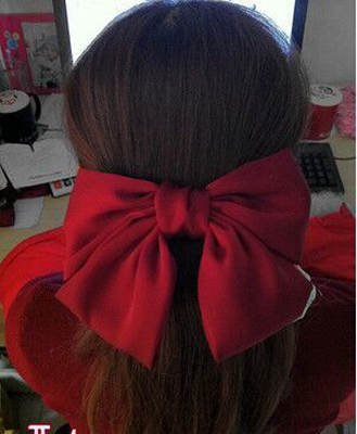 丝绸贡缎发夹头饰顶夹发卡马尾弹簧夹	