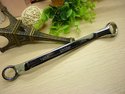 进口加厚GOMER 14-17长22cm铬钒钢 梅花扳手