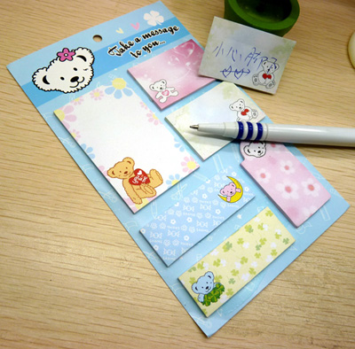 1号百款韩国创意便签本 异形记事贴