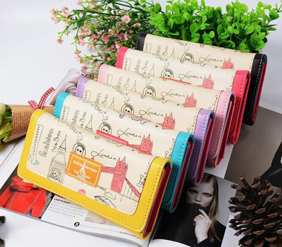 百款混搭钱包批发长款真皮三折钱包 卡包