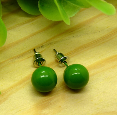 1号日韩多彩百搭可爱七彩糖果色耳环 QQ球球耳钉