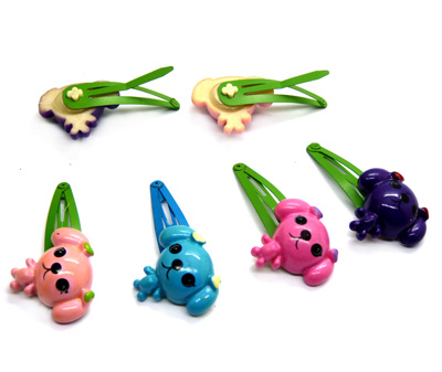 一对儿童发饰卡通动物BB夹宝宝发夹 发卡 压夹	