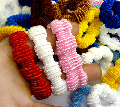 8根装韩国流行发饰 竹节无接缝儿童皮筋