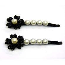 蝴蝶结合金镶钻发夹饰品对夹