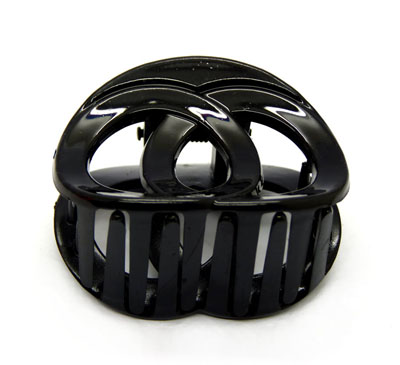 6cm黑色PP抓夹发夹