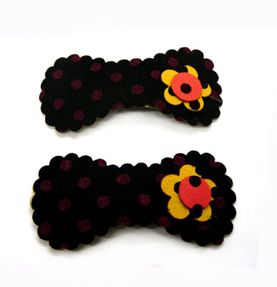 新款大号蝴蝶结方形BB夹顶夹批发	