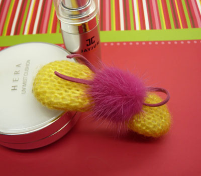 儿童发夹单球绒球压夹（混色）