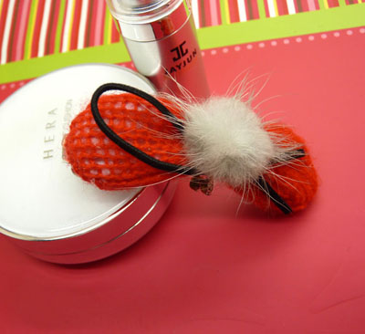 儿童发夹单球绒球压夹（混色）