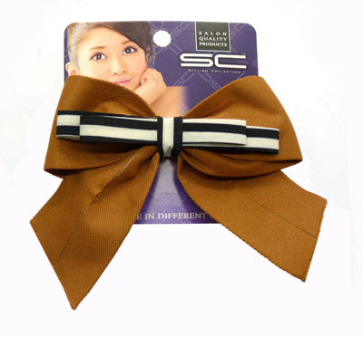 新款热卖布艺蝴蝶结发夹 弹簧夹厂家批发