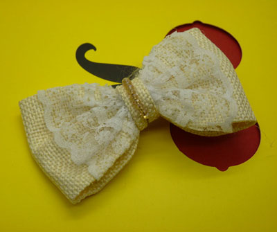 新款热卖布艺蝴蝶结发夹 弹簧夹厂家批发