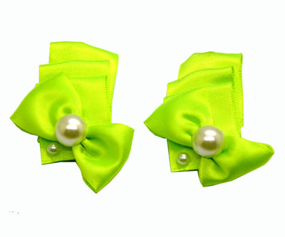 一对装 供应韩版时尚布艺蝴蝶结发夹发饰