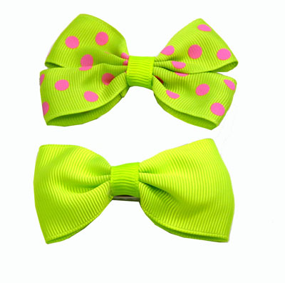 一对装 供应韩版时尚布艺蝴蝶结发夹发饰