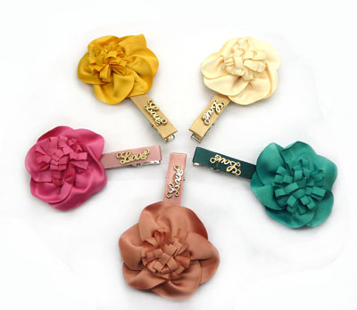 春天瑞朵蕾丝花朵压夹