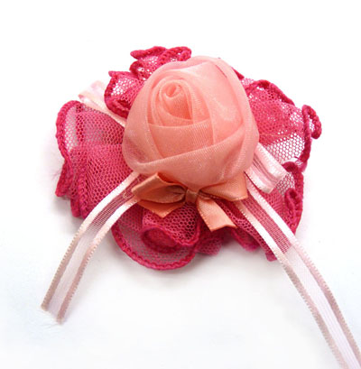 儿童可爱蕾丝布艺压夹 女孩发夹发卡