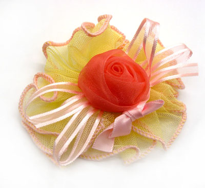 儿童可爱蕾丝布艺压夹 女孩发夹发卡