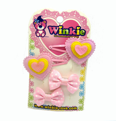 韩版布艺压夹组合原价2.85现价1.15 