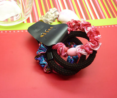 4支装韩国高弹力粗皮筋发绳