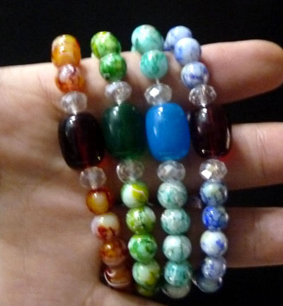 裂纹美人鱼眼泪水滴手链