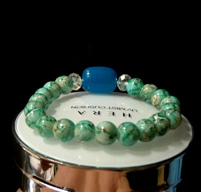 裂纹美人鱼眼泪水滴手链