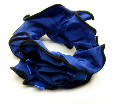 双层布艺雪纺发圈头绳皮筋