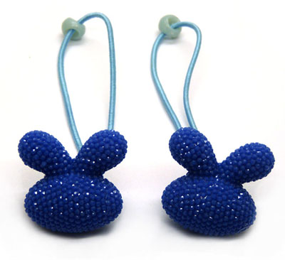 一对亚克力糖果色果冻球发圈 米奇球球头绳 混款发绳皮筋