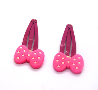 一对BB边夹发饰儿童发饰宝宝对夹公仔塑胶发夹