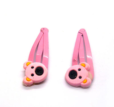 一对BB边夹发饰儿童发饰宝宝对夹公仔塑胶发夹 