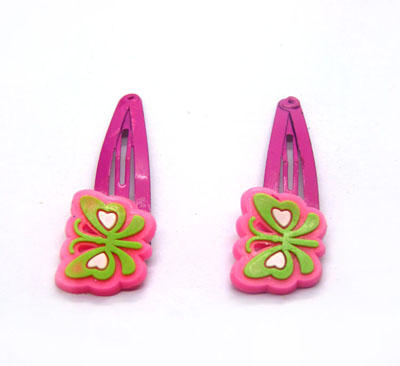 一对BB边夹发饰儿童发饰宝宝对夹公仔塑胶发夹