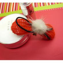 儿童发夹单球绒球压夹（混色）