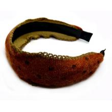 布艺绒布百搭 宽边发箍斑点发饰