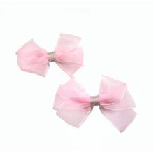 一对装 供应韩版时尚布艺蝴蝶结发夹发饰