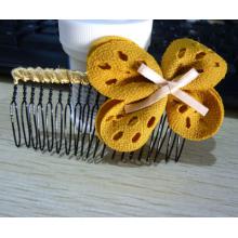 布艺蝴蝶结甜美发梳混批