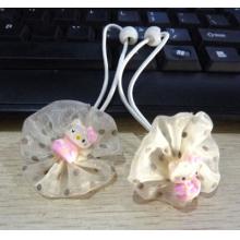 小女孩 发扎 公仔彩色AB点点卡通皮筋