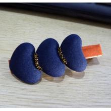 韩版可爱布艺心连心吊钻压夹