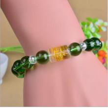 厂家供应10mm 玻璃仿玛瑙手链 六字真言手串