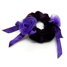 绒布花朵花环头饰 