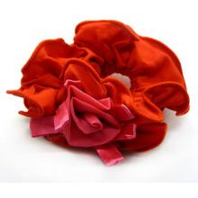 双层布艺雪纺发圈头绳皮筋