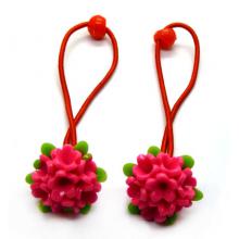 一对亚克力糖果色果冻球发圈 米奇球球头绳 混款发绳皮筋